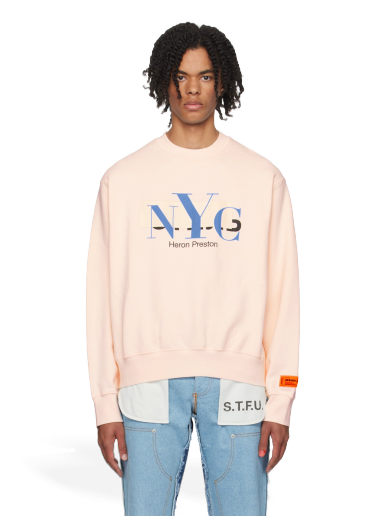 Світшоти HERON PRESTON 'NYC' Censored Sweatshirt Рожевий | HMBA020F23JER0093046