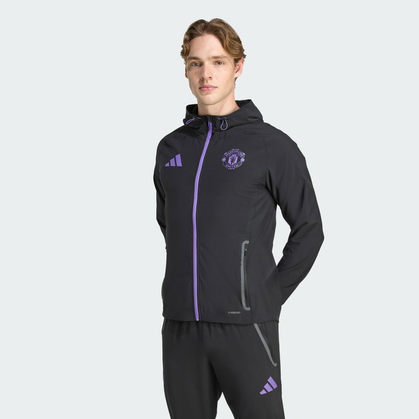 Штани adidas Performance Manchester United Tiro 25 Competition Vis Travel Pants чорний | JV5351