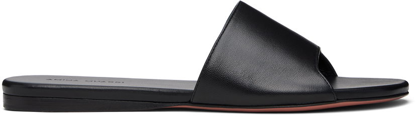 Аксесуари Amina Muaddi Amina Muaddi Bianca Sandals чорний | BIANCA FLAT