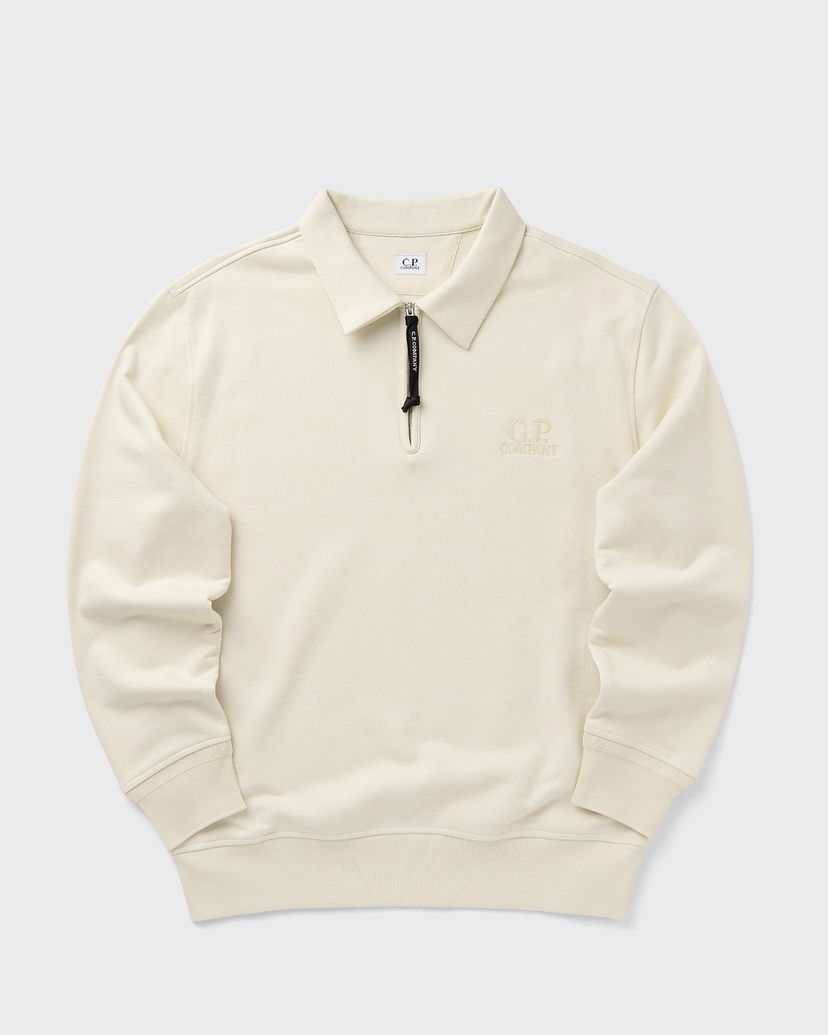 Світшоти C.P. Company CP Company Half Zip Polo Sweatshirt бежевий | 19CMSS140A005086W-402