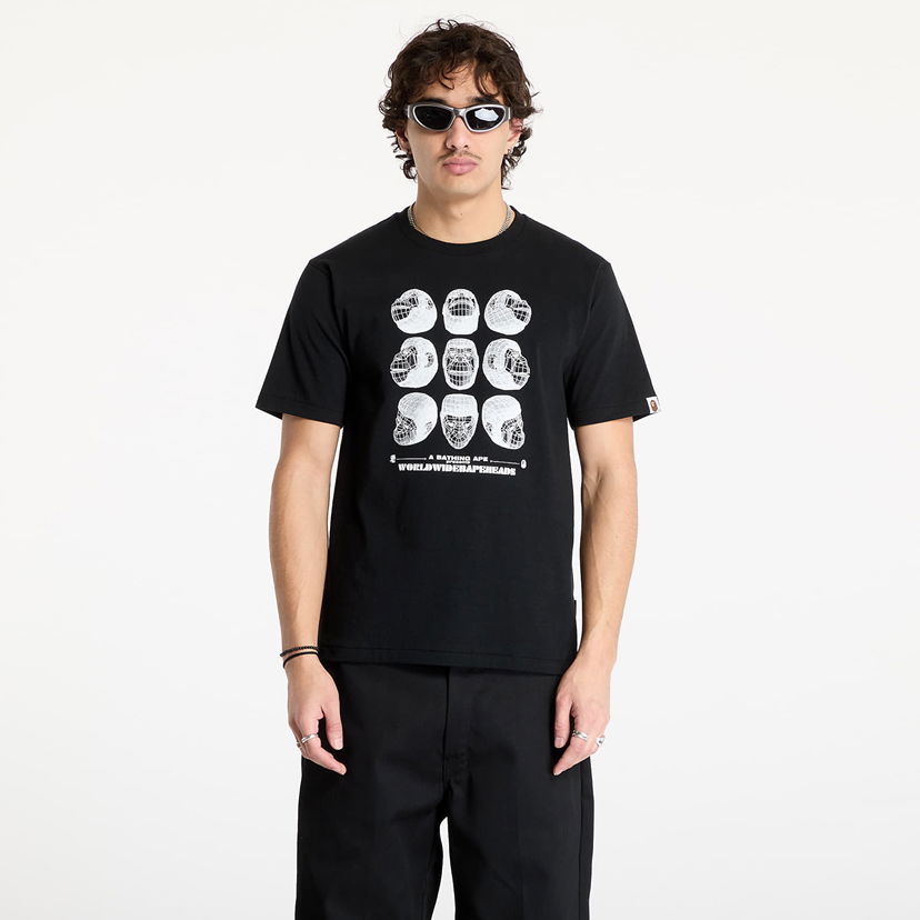 Футболка BAPE Black Short Sleeve Graphic T-Shirt чорний | 001CSK701006M BLK