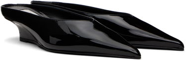 Кросівки та взуття TOTEME Sharp Patent Wedge Mules by чорний | 251-WAS0179-LE0091, 3