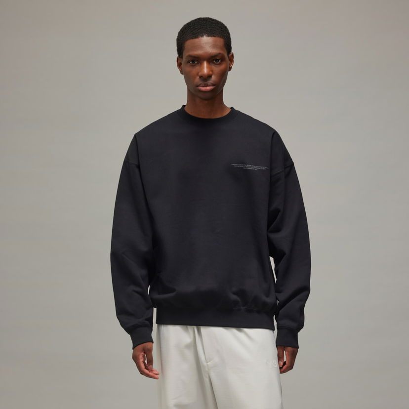 Світшоти Y-3 Logo Crew Sweatshirt чорний | JE9276