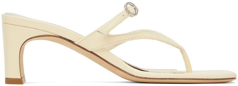 Одяг Aeyde Aeyde Giselle Heeled Thong Sandals бежевий | A11-HS-GLIS55TB27-SS24-100-028