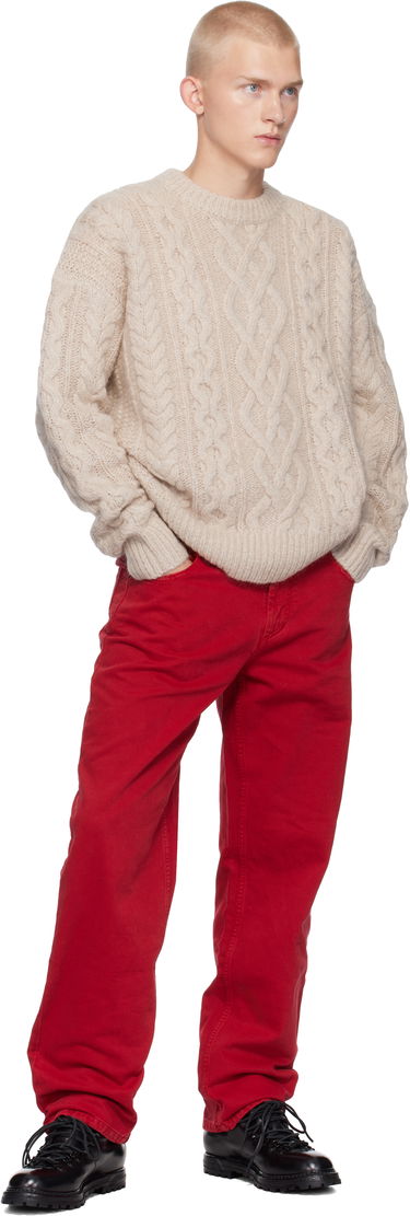 Cветр ISABEL MARANT Isabel Marant Erick Cable Knit Sweater бежевий | PU0542HA-B3L07H, 3