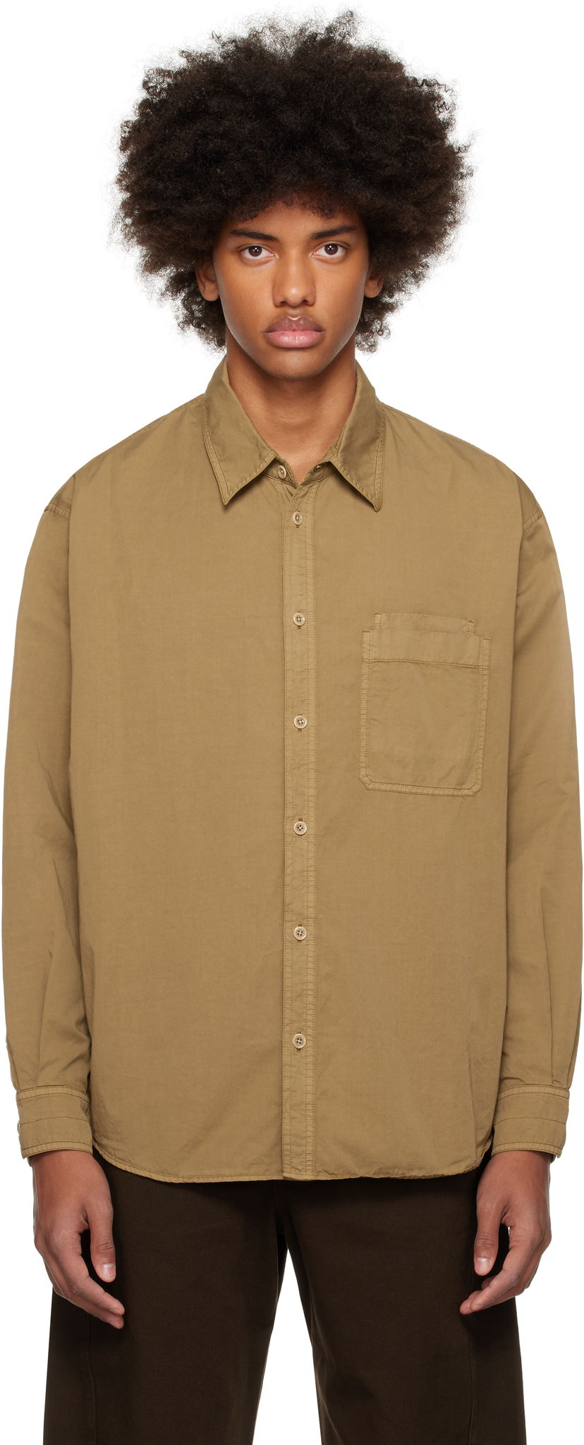 Сорочка LEMAIRE Lemaire Relaxed Workwear Shirt бежевий | SH1137 LF1206