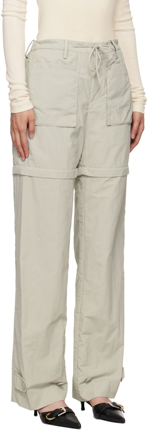 Штани Helmut Lang Helmut Lang Convertible Utility Trousers Зелений | O05HM201, 1