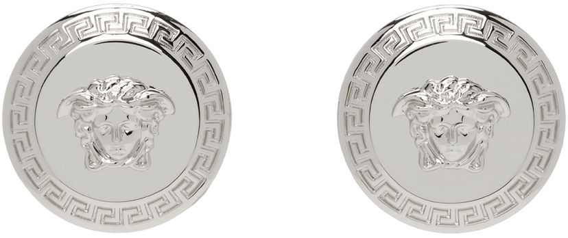 Сережки Versace Silver Tribute Medusa Stud Earrings Металік | DG2G411_DJMT