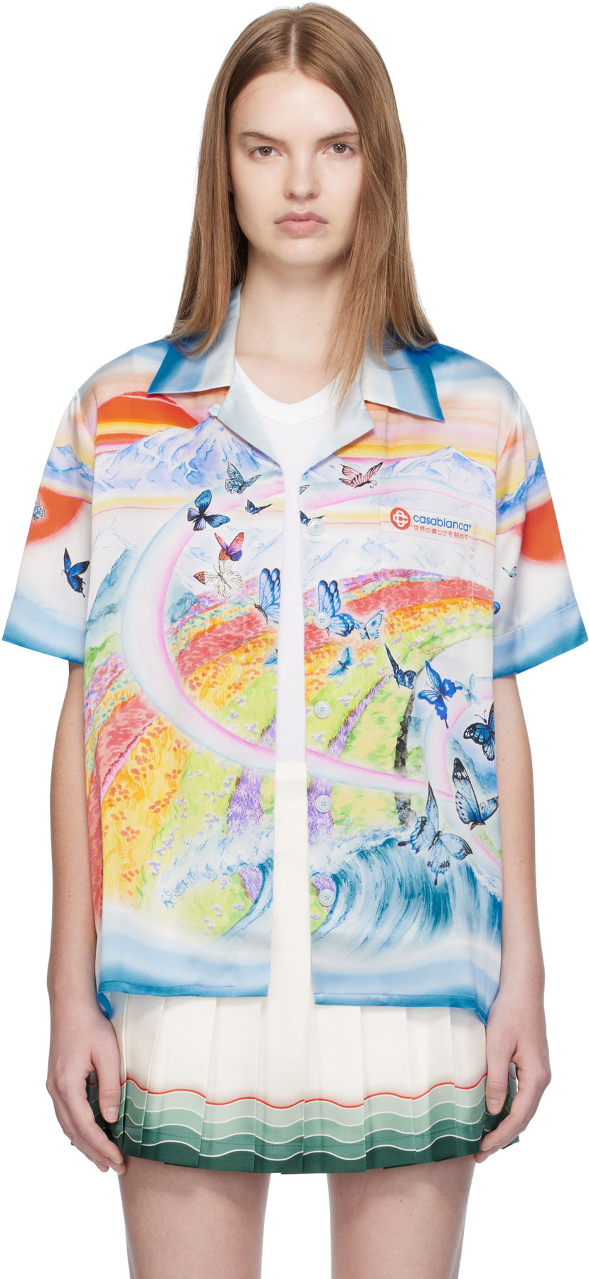 Сорочка Casablanca Casablanca Silk Resort Print Shirt Різнокольоровий | WPF25-SH-200-02