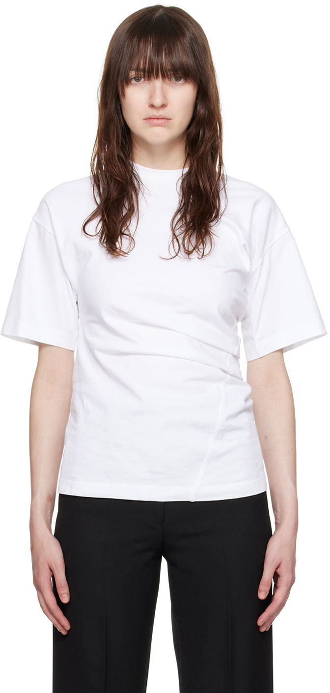 Футболка TOTEME Twisted T-Shirt білий | 243-WRT0342-FB0092