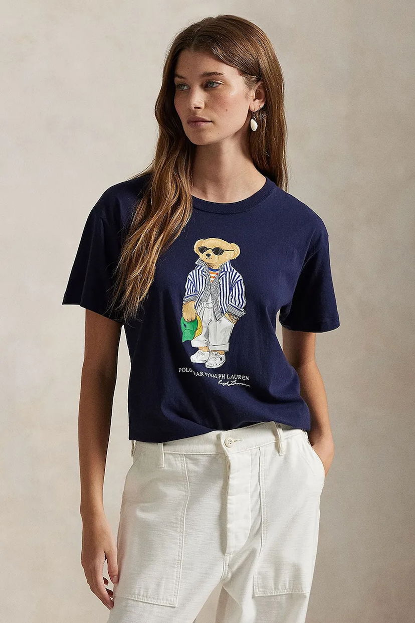 Футболка Polo by Ralph Lauren Polo Ralph Lauren Bear T-Shirt темно-синій | 211959112