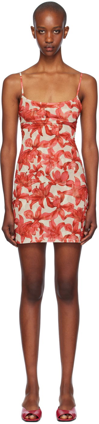 плаття Miaou Miaou Anya Floral Print Mini Dress Червоний | 5026PM1OAL