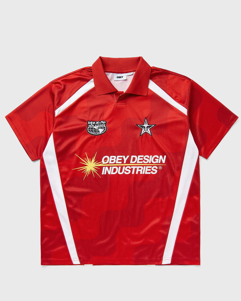 Джерсі OBEY Obey Design Industries Soccer Jersey Червоний | 131080372-RDM
