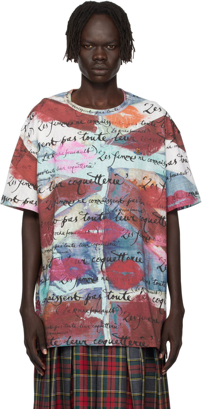 Футболка Vivienne Westwood Vivienne Westwood Oversized Graphic Print T-Shirt Різнокольоровий | 3G010018-J006F-