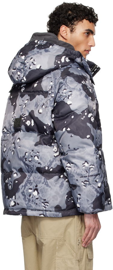 Пуховик AAPE by A Bathing Ape AAPE by A Bathing Ape Aape 29.5 Main Camo Down Jacket Сірий | AAPDNM7666XXNBKG, 2
