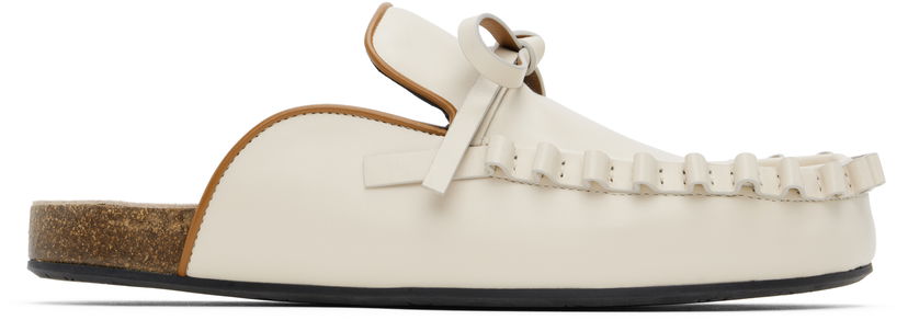 Одяг JW Anderson JW Anderson Ruffle Slip-on Loafers білий | LF0068-LA0323