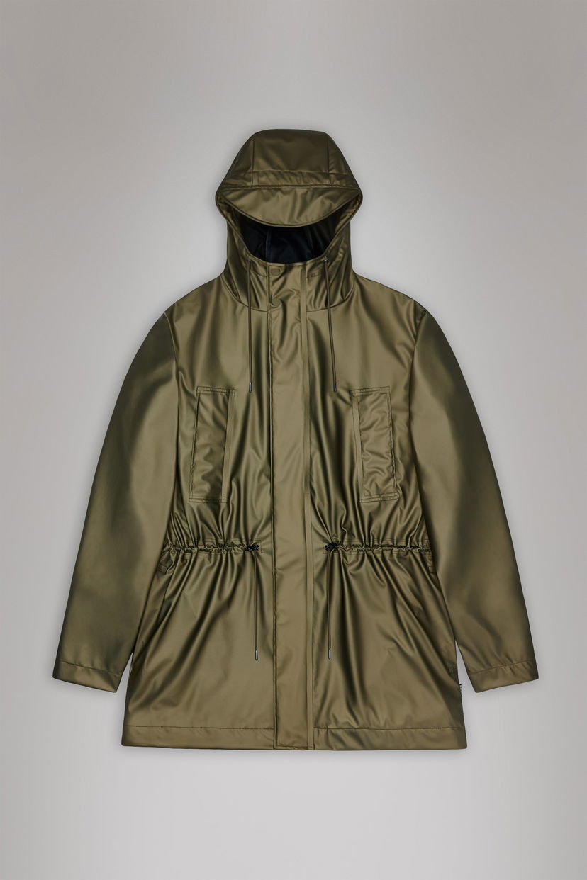 Дощовик Rains Long Hooded Rain Jacket Зелений | 12110-105