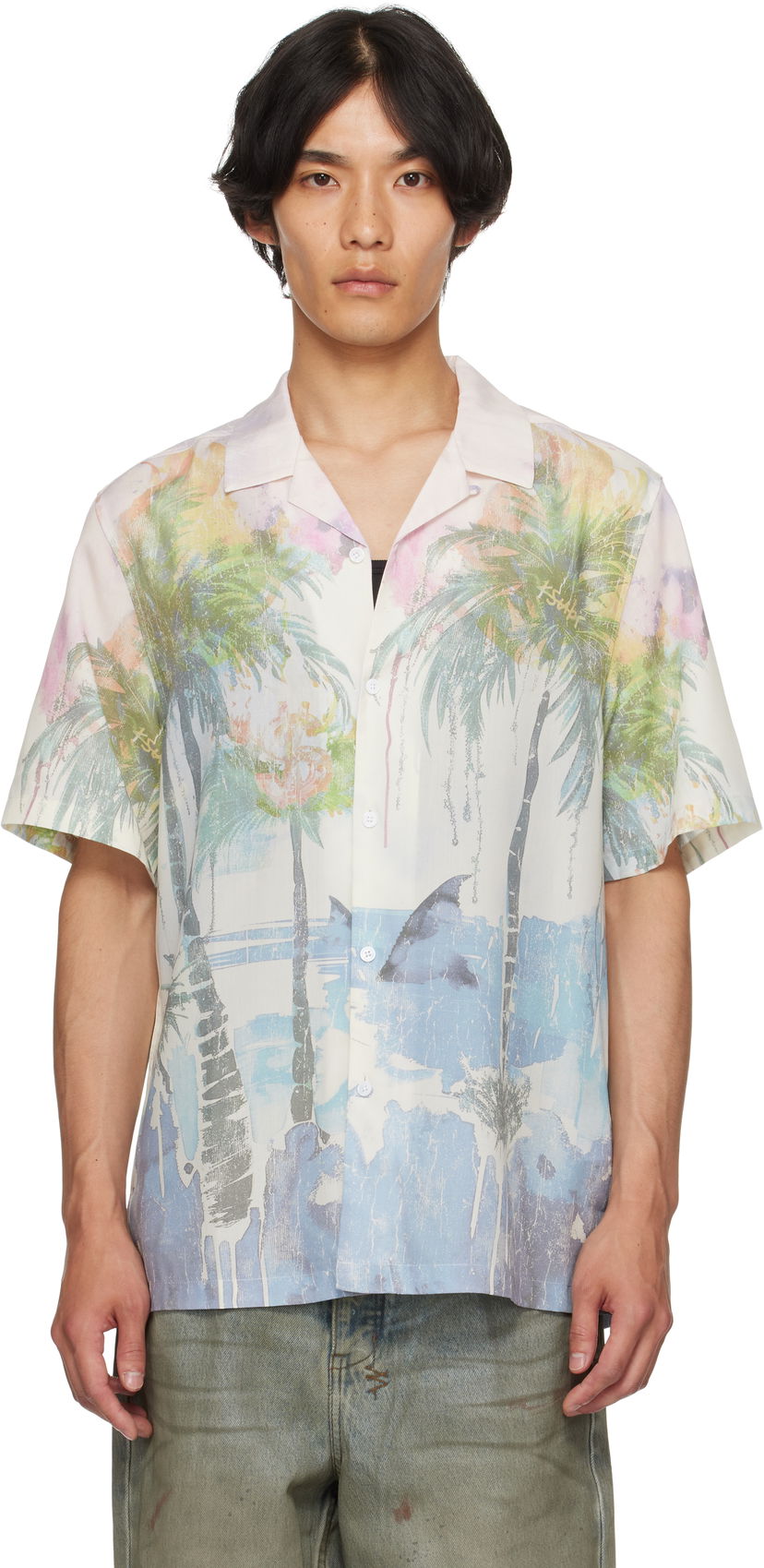 Сорочка Ksubi Ksubi Poolside Resort Shirt білий | MPF25SH005