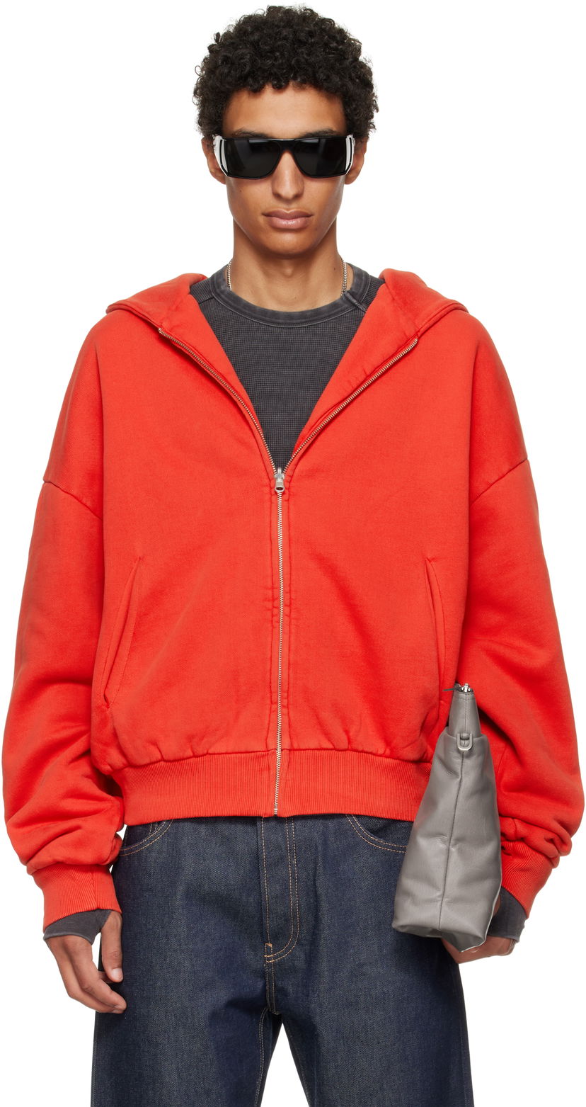Світшоти Entire Studios Entire Studios Thermal Zip-Up Hoodie Червоний | ES2488CH