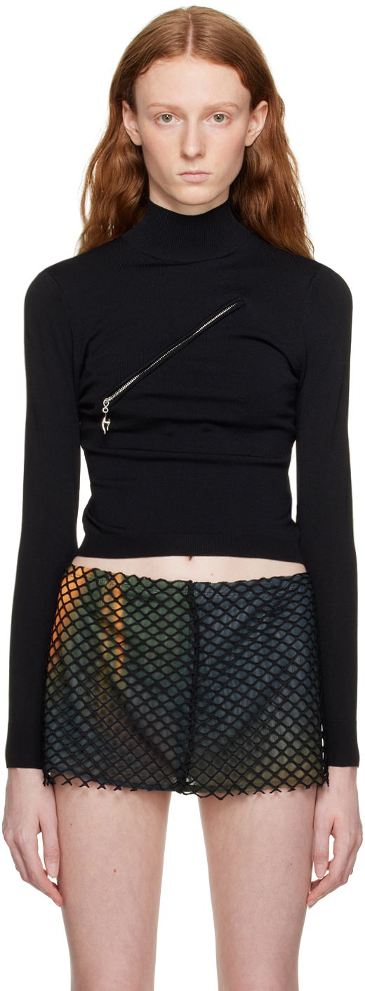 Cветр Miaou Miaou Hannah Jewett Edition Otto Turtleneck Top чорний | 7066VCSBLK