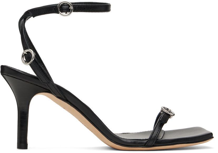 Аксесуари Aeyde Aeyde Hallie Leather Stiletto Heeled Sandals чорний | A11-HS-HTLS13ST134-FW24-800-007