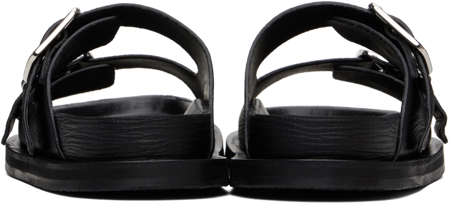 Одяг Studio Nicholson Studio Nicholson Denver Leather Sandals чорний | DENVER SNW - 1652, 1