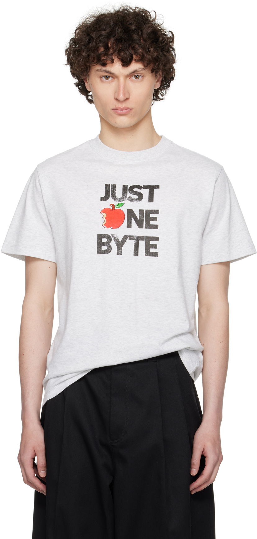 Футболка Coperni Coperni Disney 'Just One Byte' Boxy T-Shirt Сірий | DJS03F5028BMEN