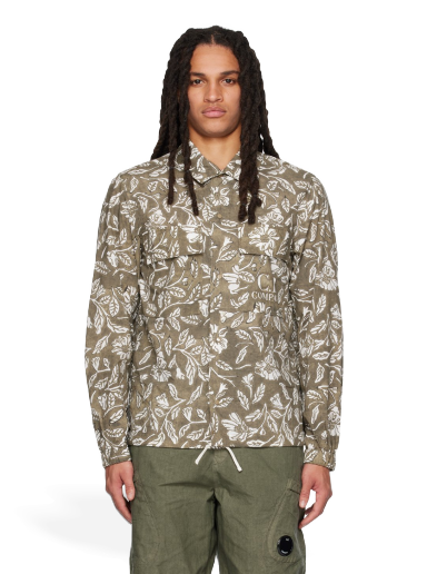 Сорочка C.P. Company Floral Shirt Зелений | 14CMSH281A-006532P