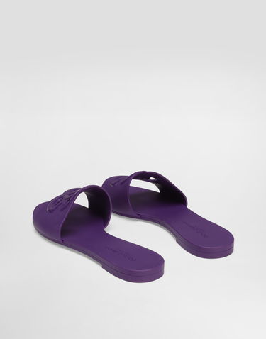 Аксесуари Dolce & Gabbana Dolce & Gabbana Rubber Slides Фіолетовий | CW2215AN9948H438, 2