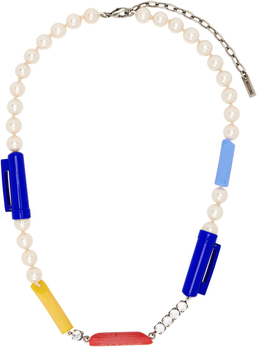 Кольє Moschino Moschino Pearl Charm Necklace Різнокольоровий | 25121912184061888