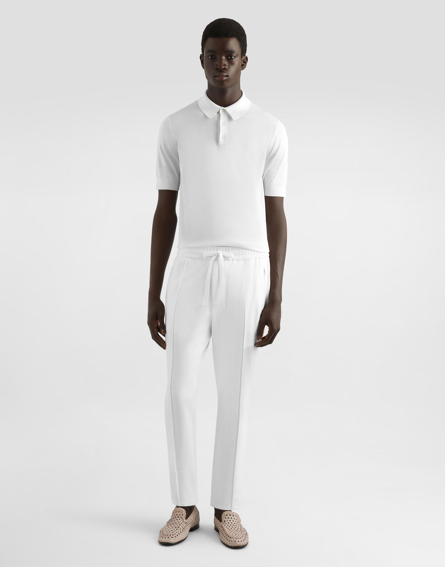 Спортивні штани Dolce & Gabbana Dolce & Gabbana Jersey Cropped Jogging Pants білий | GYACETGJ070W0111, 1