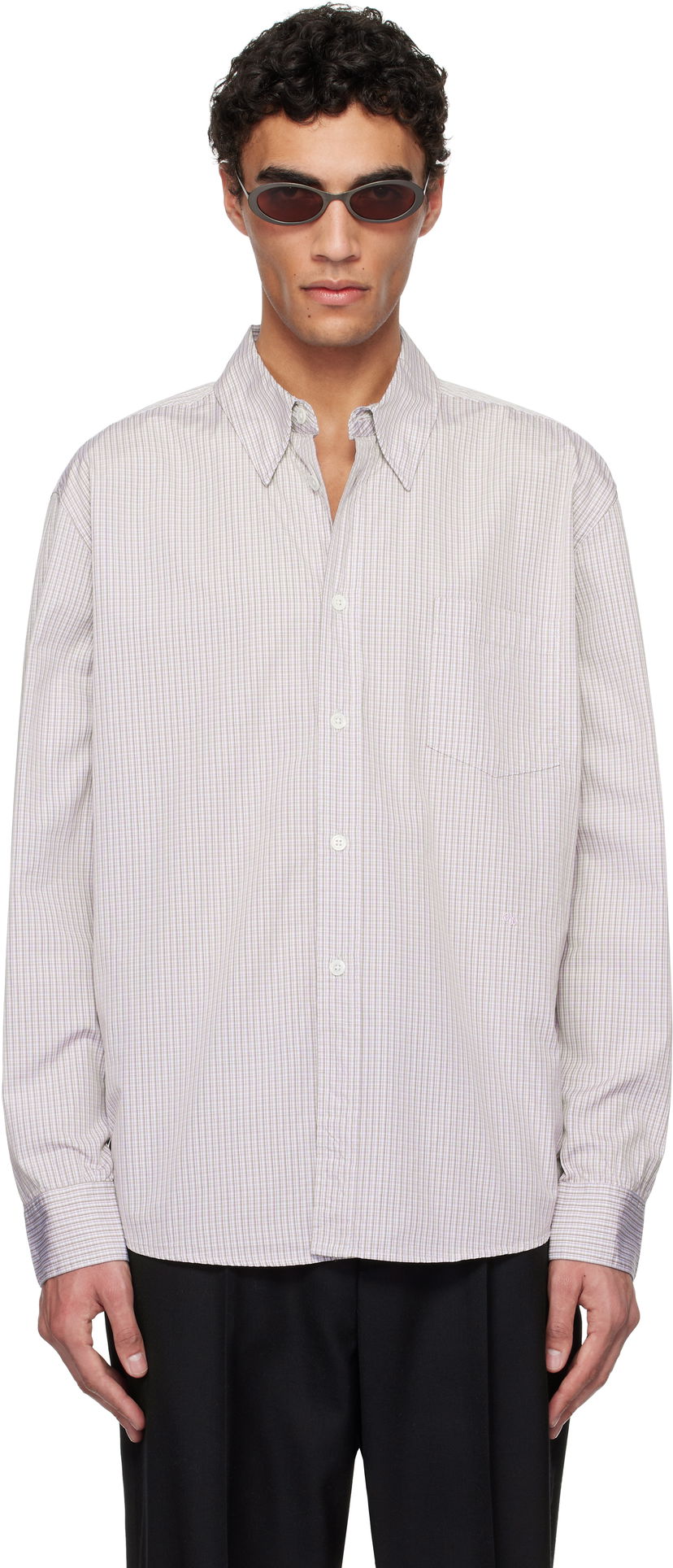 Сорочка OUR LEGACY OUR LEGACY Beyond Button-Down Shirt Фіолетовий | M2252BDI