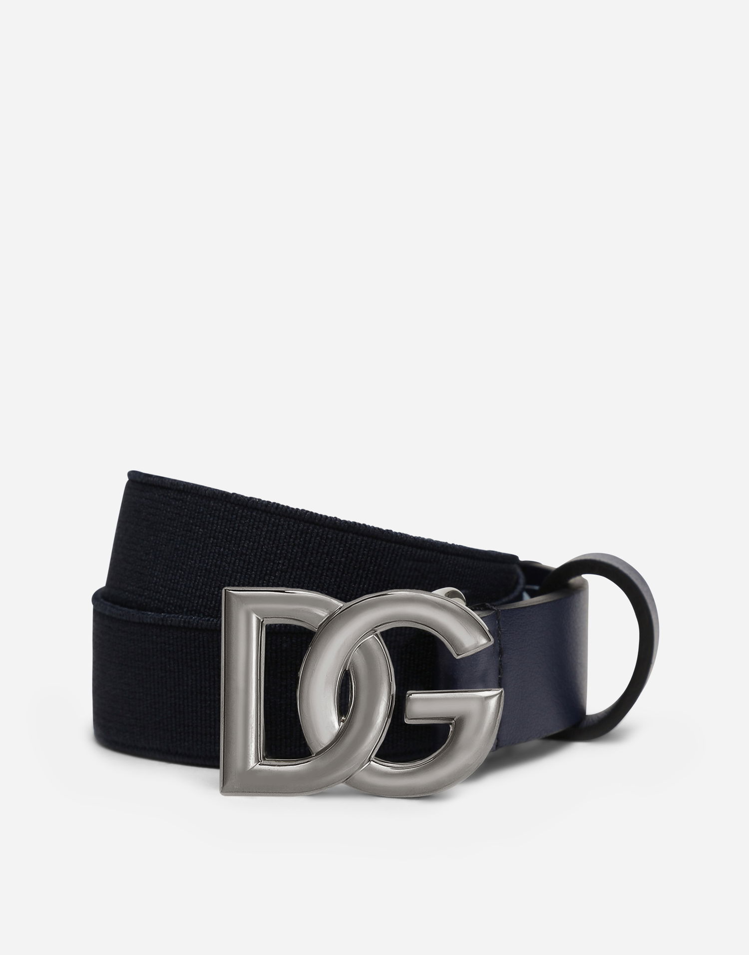 Ремені Dolce & Gabbana Dolce & Gabbana Stretch Belt With DG Logo темно-синій | EC0076AQ61680650, 0