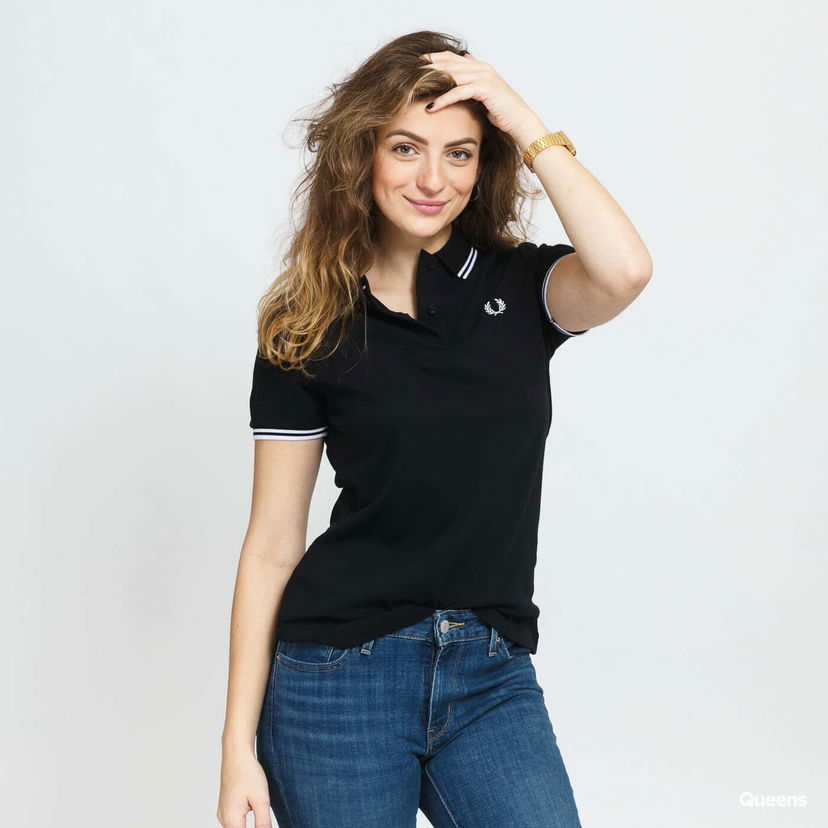 Сорочка поло Fred Perry Fred Perry Twin Tipped Shirt чорний | G3600 350