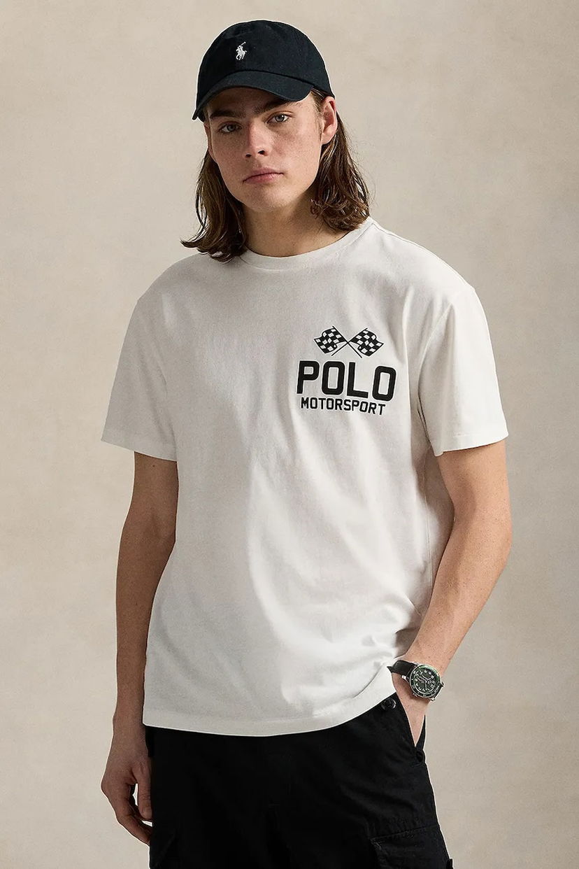 Футболка Polo by Ralph Lauren Polo Ralph Lauren Motorsport Graphic T-Shirt білий | 710972611