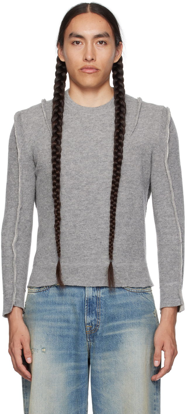 Cветр R13 R13 Flat Sleeve Sweater Сірий | R13WY169-Y003A