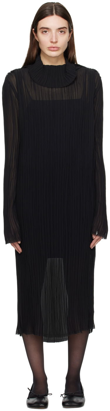 плаття Maison Margiela MM6 Sheer Midi Dress чорний | S52DG0010 S78565