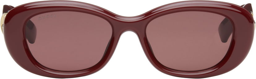 Сонцезахисні окуляри Gucci Gucci GG Oval Sunglasses Бордовий | GG1829SK-003