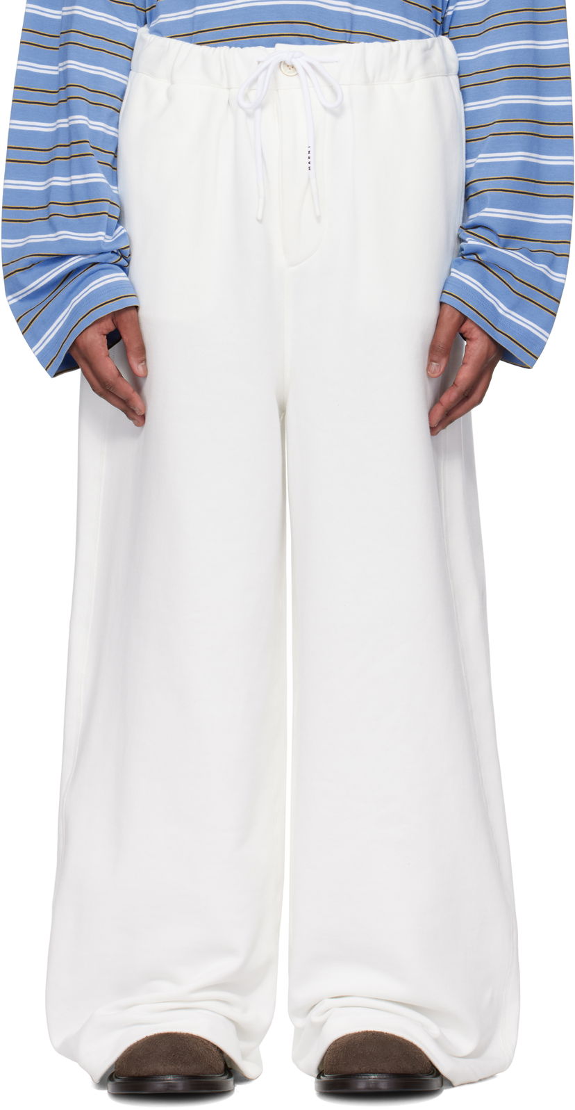 Спортивні штани Marni Marni Loopback Sweatpants білий | PJMU0070A0 UTC275