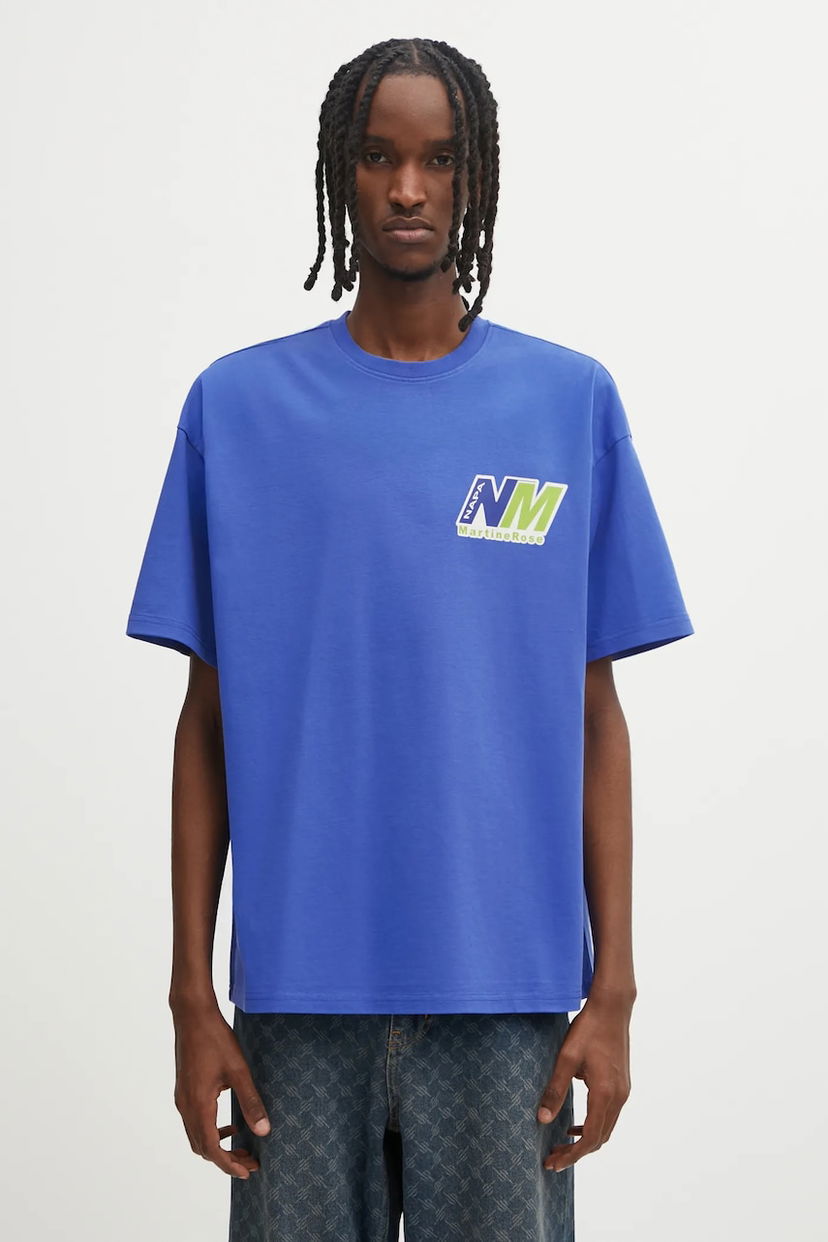 Футболка Napapijri Martine Rose Oversized Graphic T-Shirt Синій | NP0A4HEWBE11