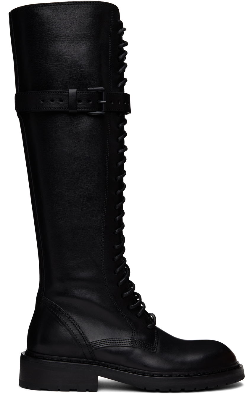 Одяг Ann Demeulemeester Ann Demeulemeester High Danny Tall Boots чорний | B0010063 LT047
