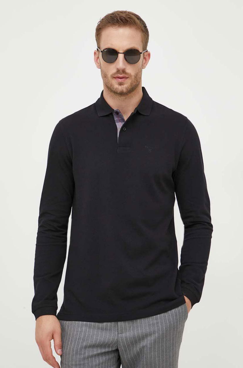 Футболка Barbour Long Sleeve T-Shirt чорний | MML0705