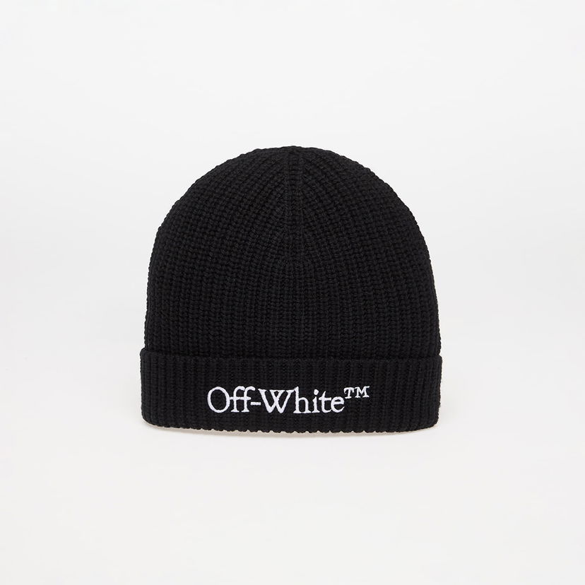 Шапка Off-White Off-White Bookish Classic Knit Beanie чорний | OMLC041C99KNI0031001