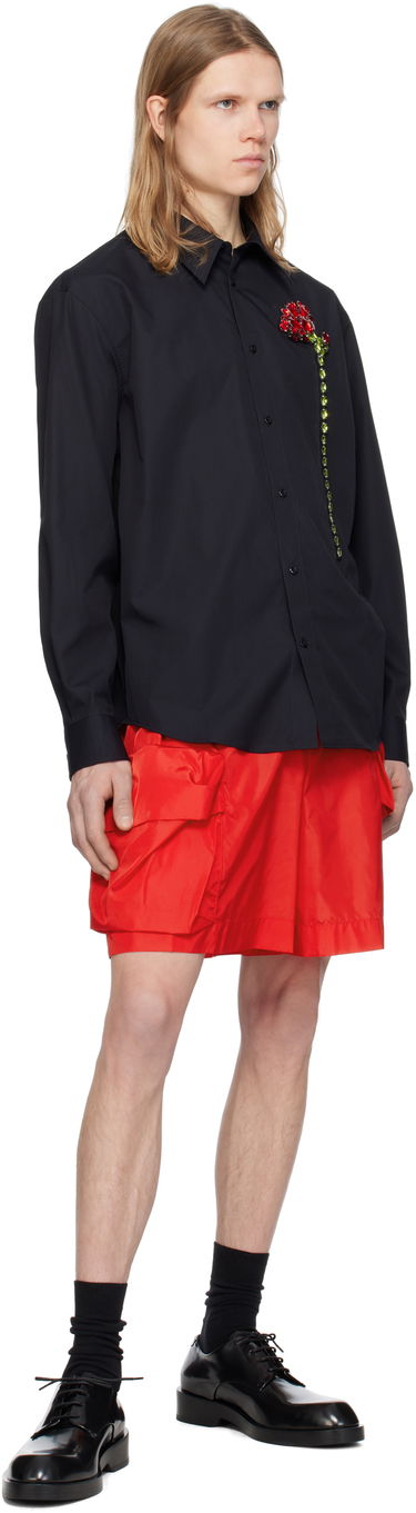 Шорти Simone Rocha Simone Rocha Cargo Flap Pocket Drawstring Shorts Червоний | 4135 1067, 3
