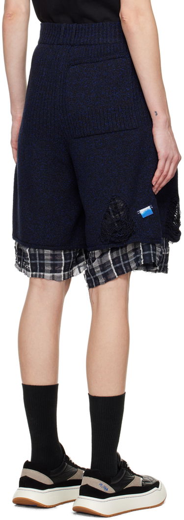 Шорти ADER ERROR Layered Knit Shorts темно-синій | BN01SSBT0401BK, 2
