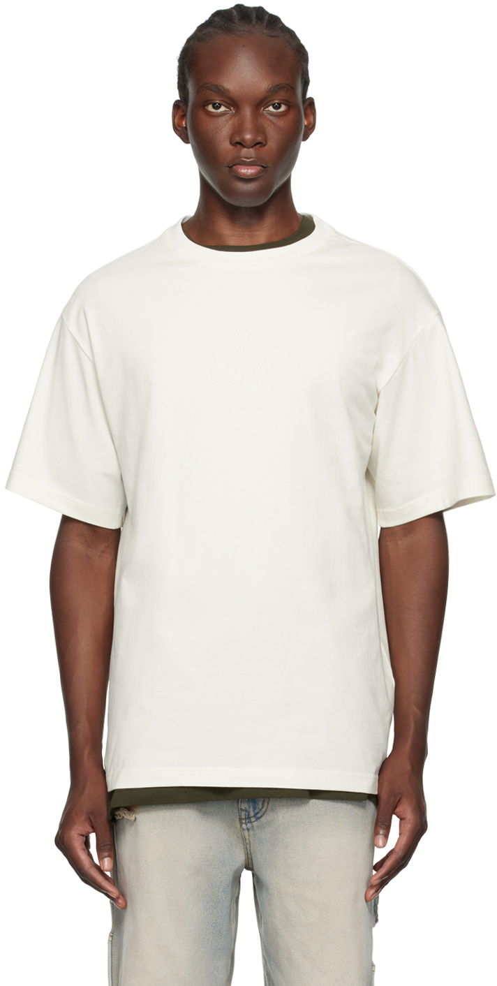 Футболка We11done We11done Pearl Bear T-Shirt білий | WD-TT2-24-780-U-IV