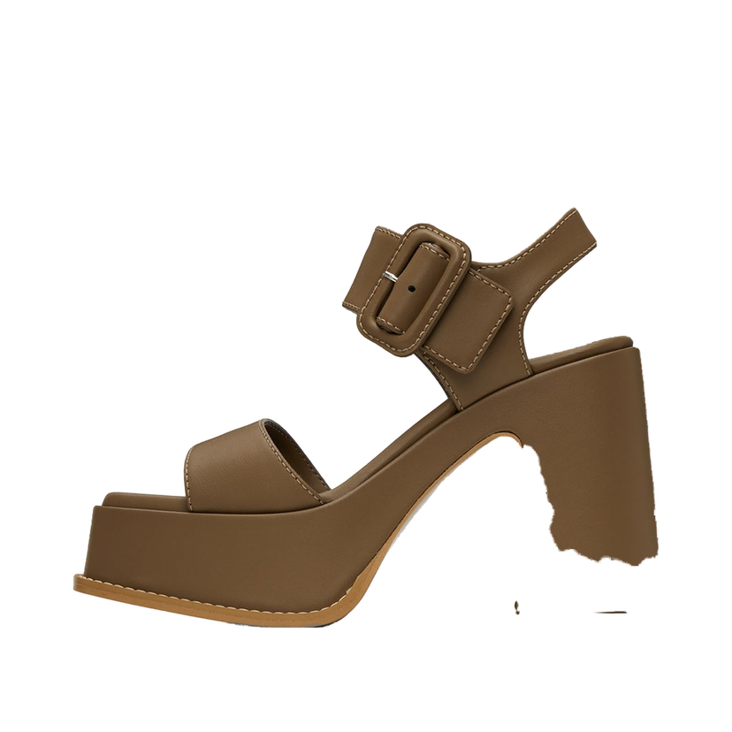 Кросівки та взуття Stella McCartney Skyla Buckled Platform Sandals Коричневий | 810394AP0AL0