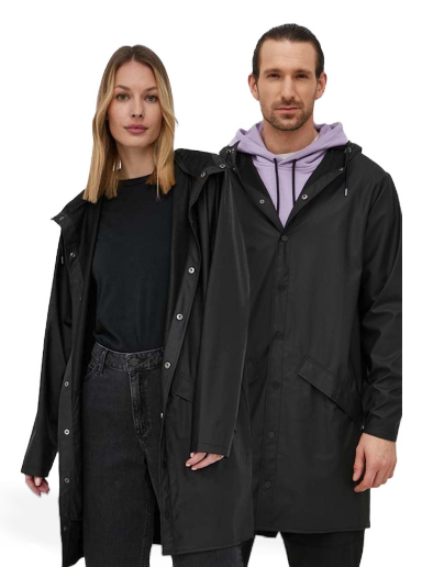 Куртка Rains Long Jacket чорний | 12020.01