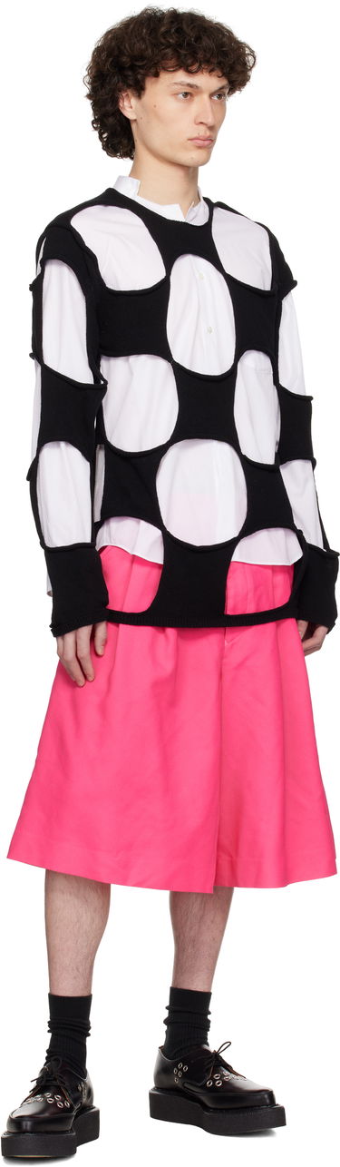 Cветр Comme des Garçons Homme Plus Cotton Code Intarsia B Pattern Crewneck Sweater чорний | PO-N012-051, 3