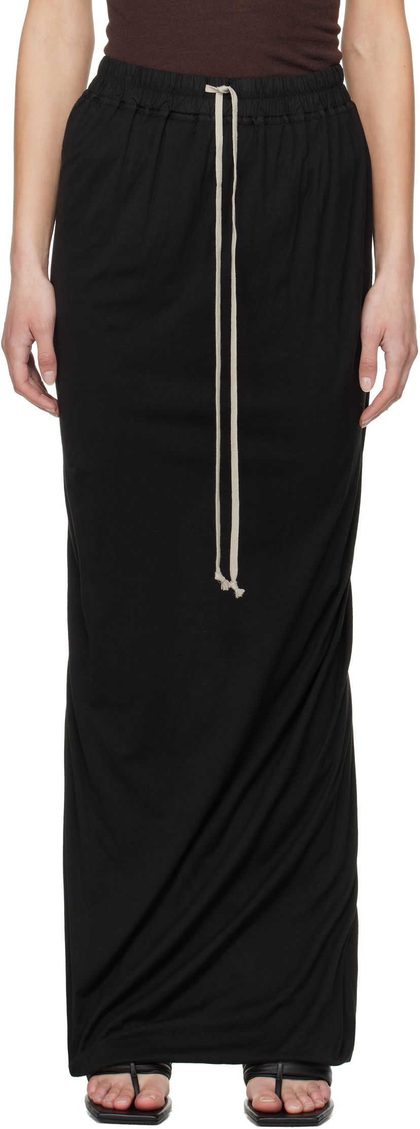 Спідниця Rick Owens Rick Owens DRKSHDW Hollywood Pull On Maxi Skirt чорний | DS01E3332 BHDB